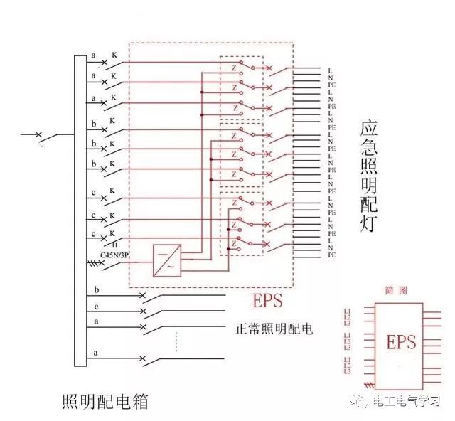 消防应急照明及EPS应急电源供电系统的设计，附高清接线参考图!(图8)